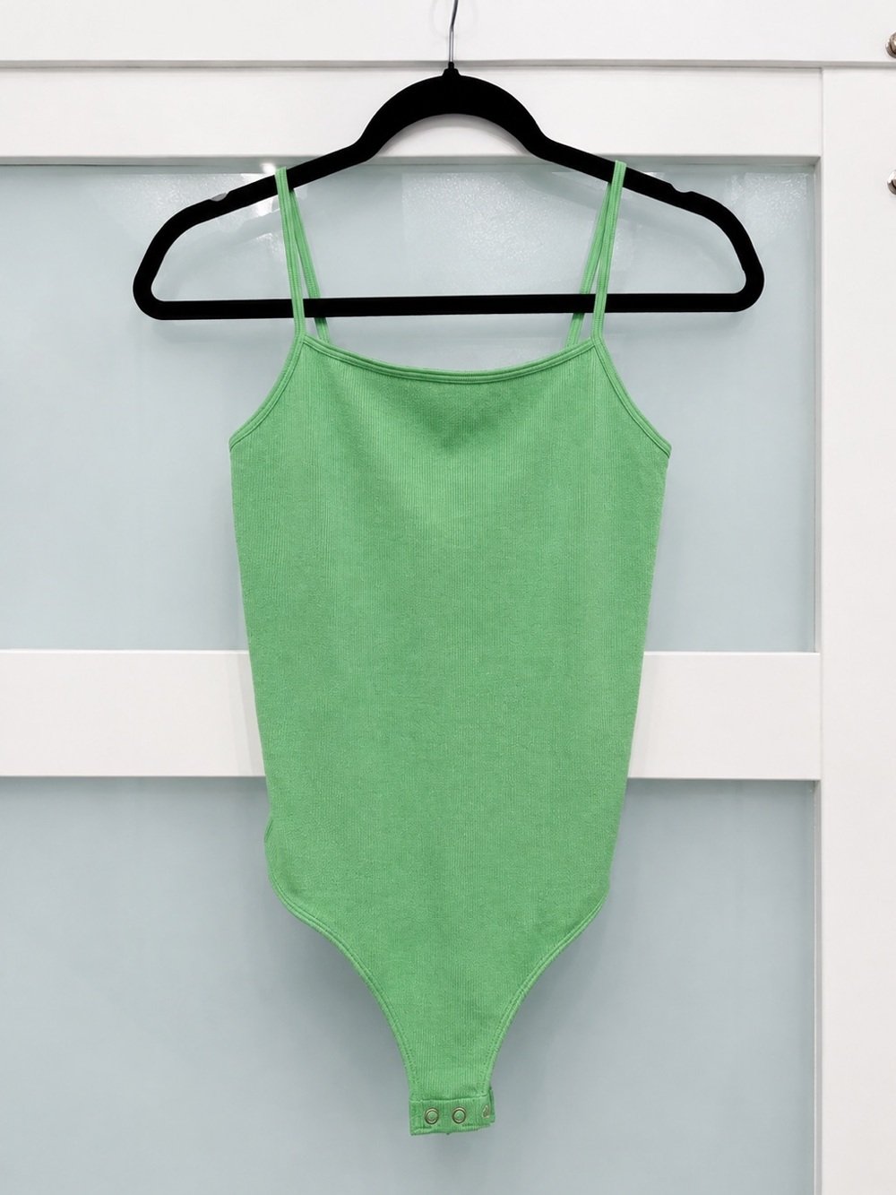 Express NWT Green Ribbed Cami Bodysuit Size: S/M